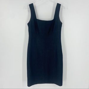 Tahari Dark Gray Sleeveless Sheath Dress Womens 10